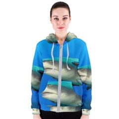 Lemon Shark Women s Zipper Hoodie by trendistuff