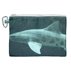 Leopard Shark Canvas Cosmetic Bag (xl) by trendistuff