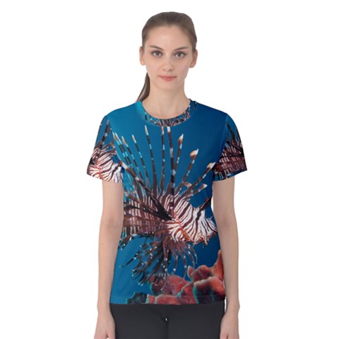 Lionfish 1 Women s Cotton Tee by trendistuff