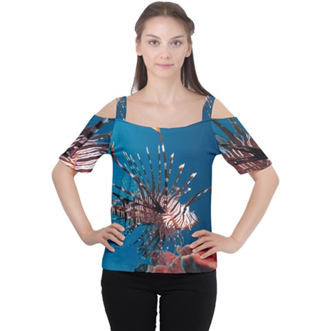 Lionfish 1 Cutout Shoulder Tee by trendistuff