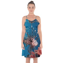 Lionfish 1 Ruffle Detail Chiffon Dress