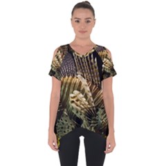 Lionfish 3 Cut Out Side Drop Tee by trendistuff