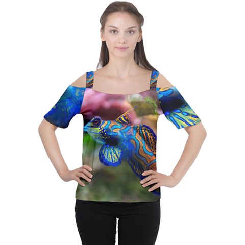 Mandarinfish 1 Cutout Shoulder Tee by trendistuff