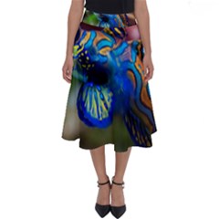 Mandarinfish 1 Perfect Length Midi Skirt