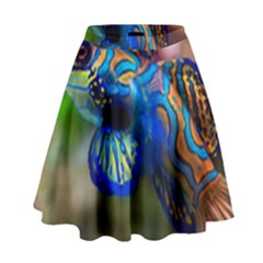 Mandarinfish 1 High Waist Skirt by trendistuff