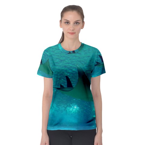 Manta Ray 1 Women s Sport Mesh Tee by trendistuff