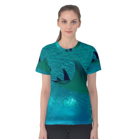 Manta Ray 1 Women s Cotton Tee by trendistuff