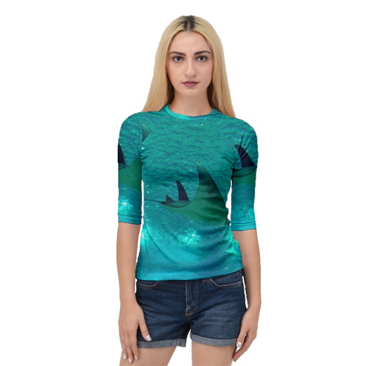 MANTA RAY 1 Quarter Sleeve Raglan Tee