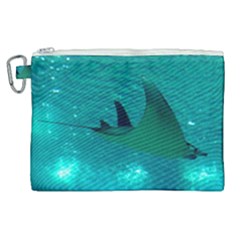 Manta Ray 1 Canvas Cosmetic Bag (xl) by trendistuff