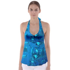 Manta Ray 2 Babydoll Tankini Top by trendistuff