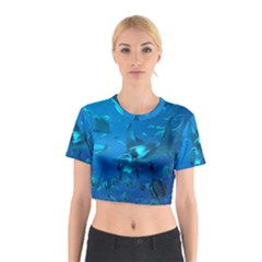 Manta Ray 2 Cotton Crop Top by trendistuff