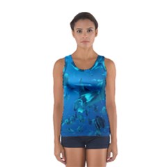 Manta Ray 2 Sport Tank Top  by trendistuff