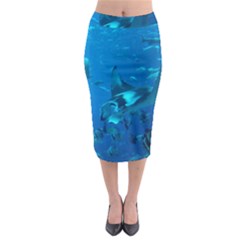 Manta Ray 2 Midi Pencil Skirt by trendistuff