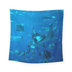 Manta Ray 2 Square Tapestry (small) by trendistuff