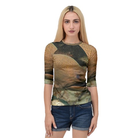 Moray Eel 1 Quarter Sleeve Raglan Tee by trendistuff