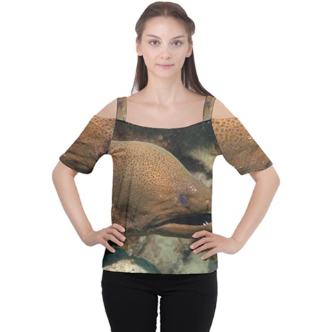 Moray Eel 1 Cutout Shoulder Tee by trendistuff