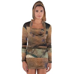 Moray Eel 1 Long Sleeve Hooded T-shirt by trendistuff