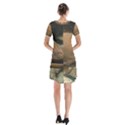 MORAY EEL 1 Short Sleeve V-neck Flare Dress View2