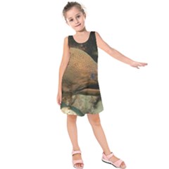 Moray Eel 1 Kids  Sleeveless Dress by trendistuff