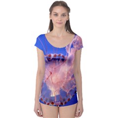 Purple Jellyfish Boyleg Leotard  by trendistuff