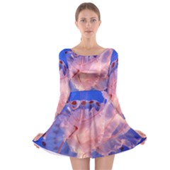 Purple Jellyfish Long Sleeve Skater Dress by trendistuff