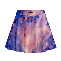 Purple Jellyfish Mini Flare Skirt by trendistuff