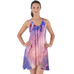 Purple Jellyfish Show Some Back Chiffon Dress by trendistuff