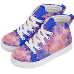 Purple Jellyfish Kid s Hi-top Skate Sneakers by trendistuff