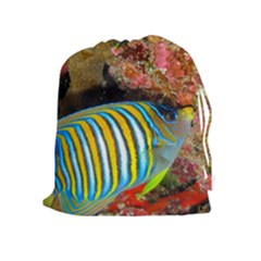 Regal Angelfish Drawstring Pouches (extra Large) by trendistuff