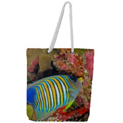 Regal Angelfish Full Print Rope Handle Tote (large) by trendistuff