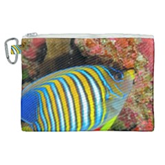 Regal Angelfish Canvas Cosmetic Bag (xl) by trendistuff