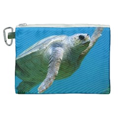 Sea Turtle 2 Canvas Cosmetic Bag (xl) by trendistuff