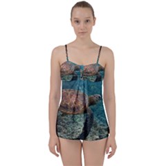 Sea Turtle 3 Babydoll Tankini Set by trendistuff