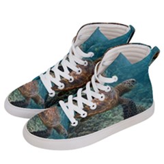 Sea Turtle 3 Women s Hi-top Skate Sneakers by trendistuff