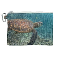 Sea Turtle 3 Canvas Cosmetic Bag (xl) by trendistuff