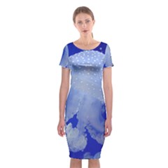 Spotted Jellyfish Classic Short Sleeve Midi Dress by trendistuff