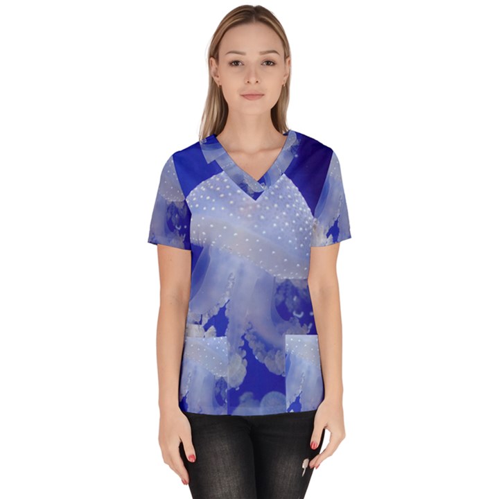 SPOTTED JELLYFISH Scrub Top