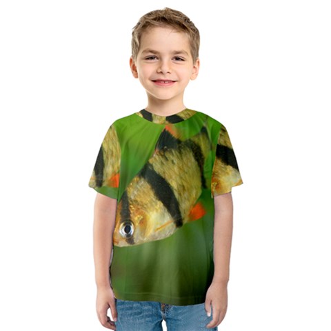 Tiger Barb Kids  Sport Mesh Tee by trendistuff