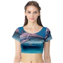 TIGER SHARK 1 Short Sleeve Crop Top View1