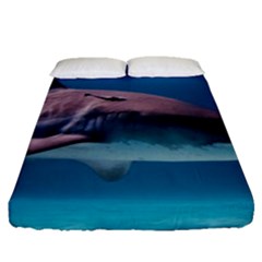 Tiger Shark 1 Fitted Sheet (queen Size) by trendistuff