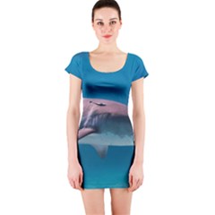 Tiger Shark 1 Short Sleeve Bodycon Dress by trendistuff