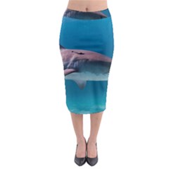 Tiger Shark 1 Midi Pencil Skirt by trendistuff