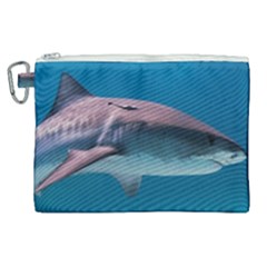 Tiger Shark 1 Canvas Cosmetic Bag (xl) by trendistuff