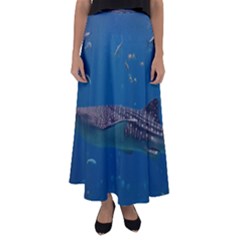 Whale Shark 1 Flared Maxi Skirt by trendistuff