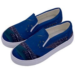 Whale Shark 1 Kids  Canvas Slip Ons by trendistuff