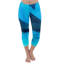 Whale Shark 2 Capri Winter Leggings  by trendistuff