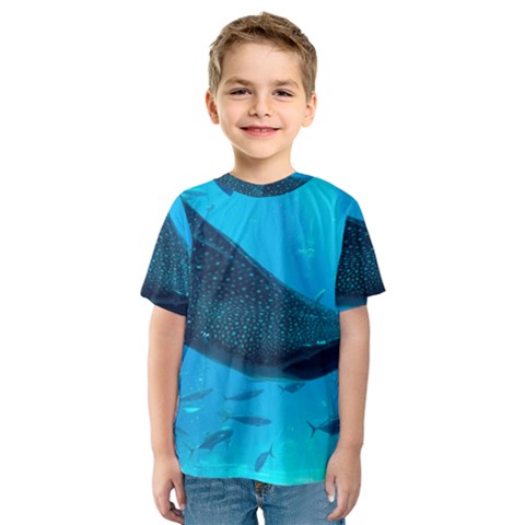 Whale Shark 2 Kids  Sport Mesh Tee by trendistuff