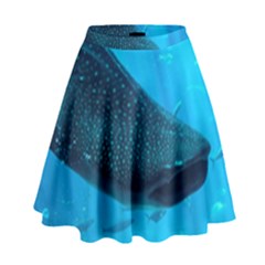 Whale Shark 2 High Waist Skirt by trendistuff