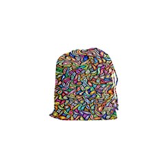 Artwork By Patrick-colorful-6 Drawstring Pouches (xs)  by ArtworkByPatrick