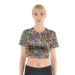 Artwork By Patrick-colorful-6 Cotton Crop Top by ArtworkByPatrick